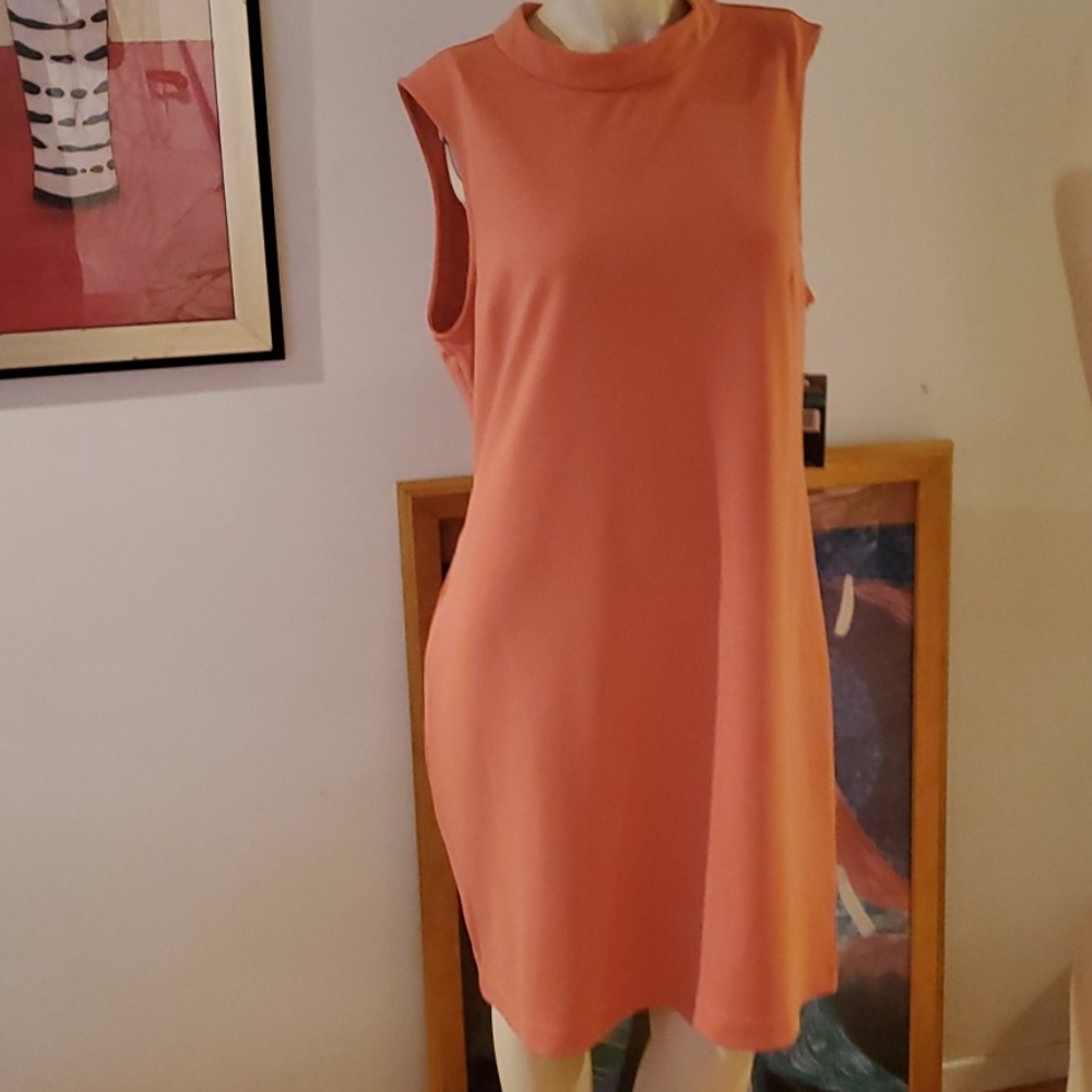 New Juniors Sharagano Dress,Terracotta, Sz 16